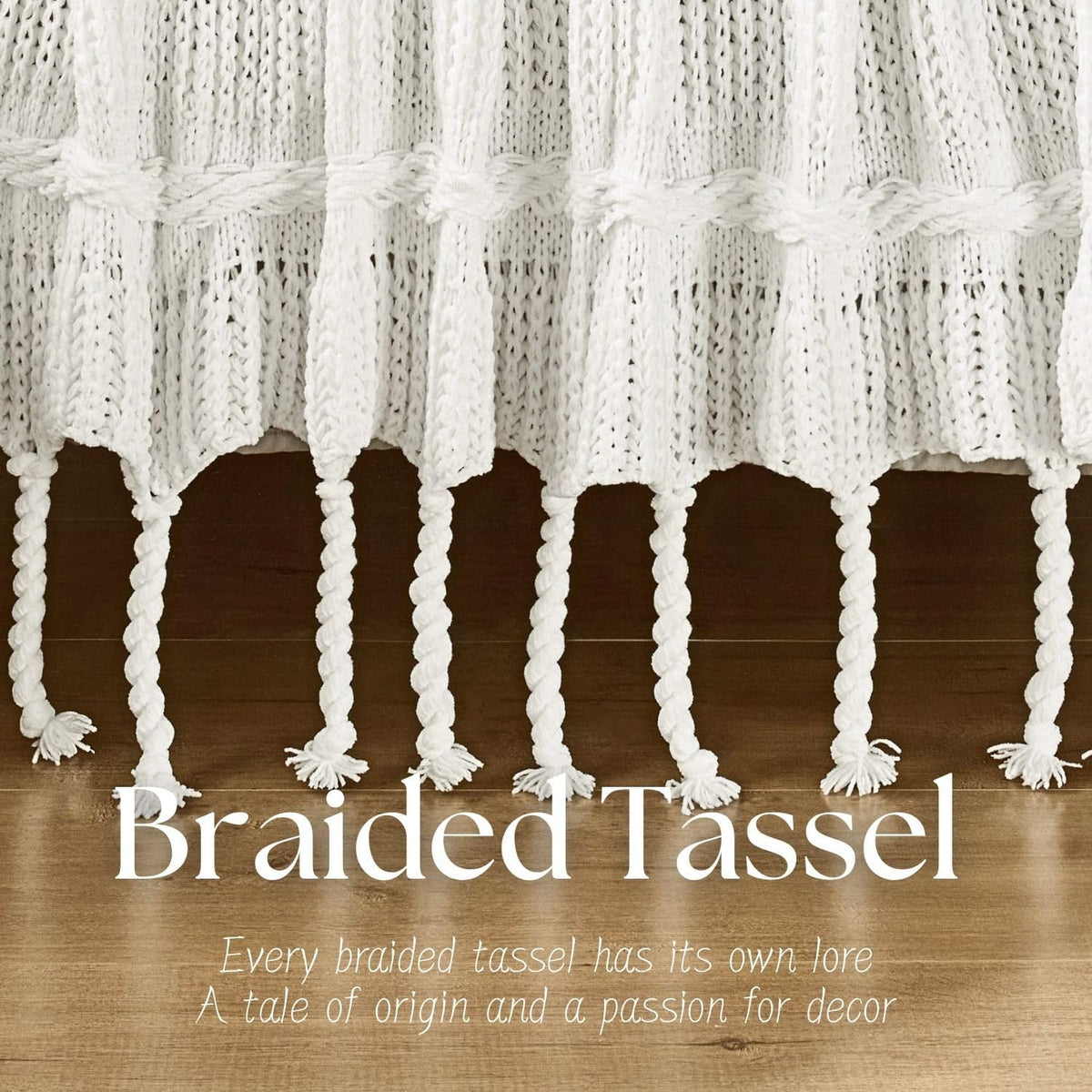 Boho Knitted Chenille Blanket