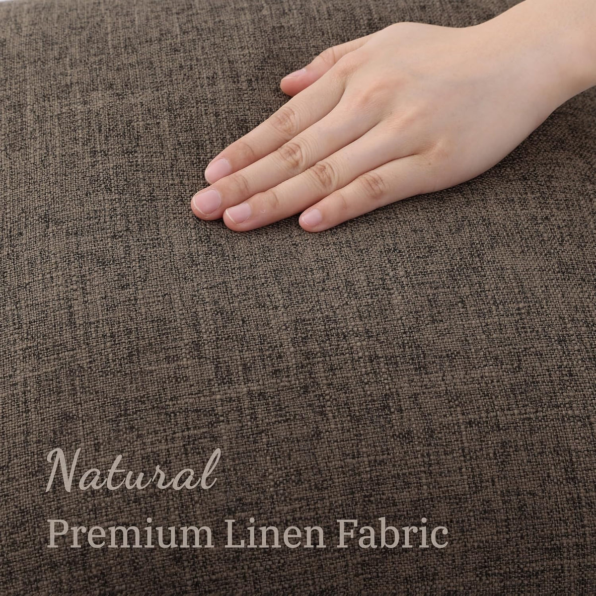 Faux Linen Outdoor Throw Pillow Covers