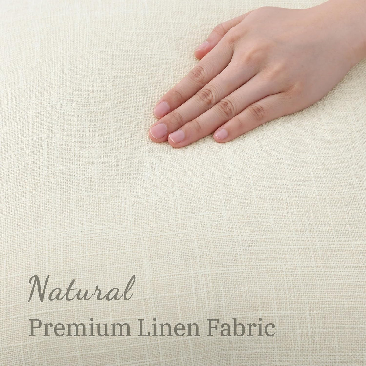 Faux Linen Outdoor Throw Pillow Covers